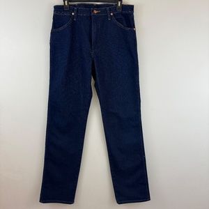 Men's wrangler dark blue bootcut jeans